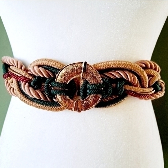 VINTAGE 60S 70S ROPE BELT SZ XS S - Picture 1 of 7